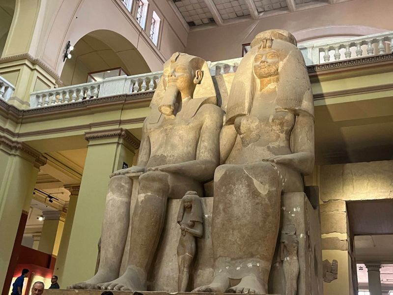 Explore the treasures of the Egyptian Museum in Cairo during your Egypt and Jordan trip.
